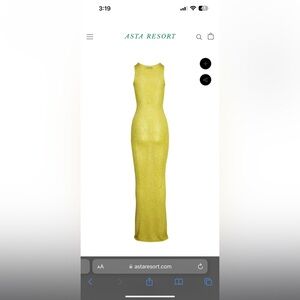Asta Resort Yellow Sequin Dress